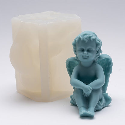 Silicone Little Angel Candle Mould - Create Heavenly Candles Candles Moulds