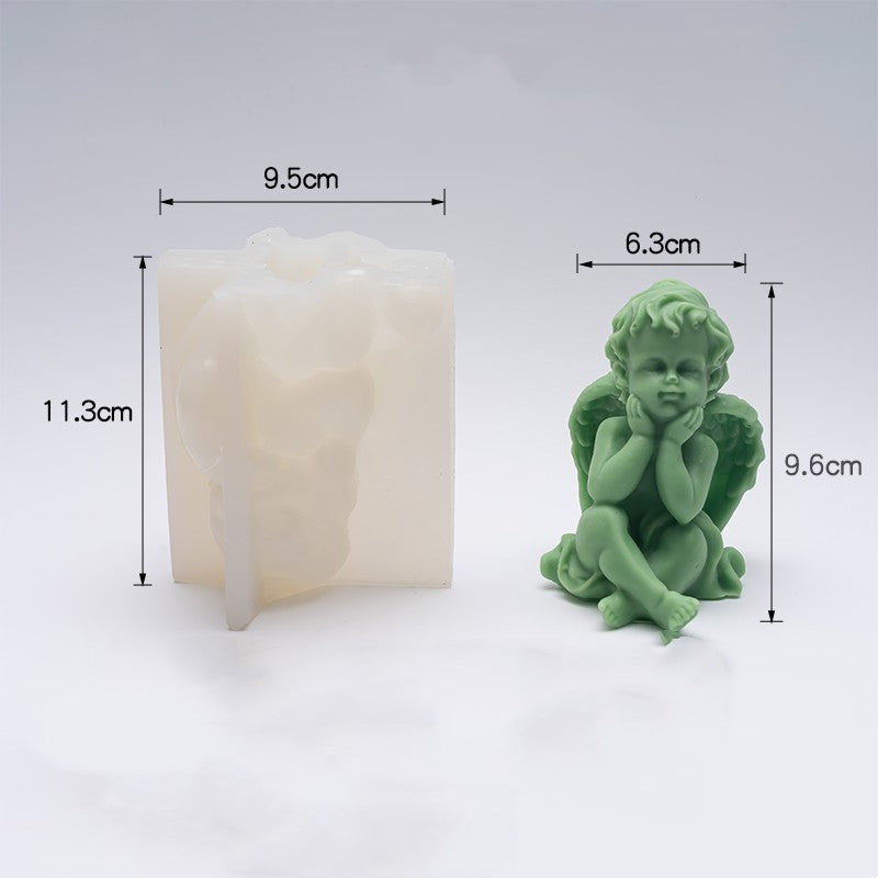 Silicone Little Angel Candle Mould - Create Heavenly Candles Candles Moulds