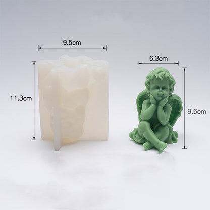 Silicone Little Angel Candle Mould - Create Heavenly Candles Candles Moulds