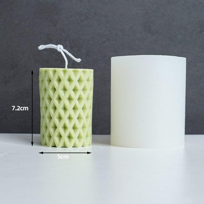 Rhombus Hole Silicone Candle Mould
