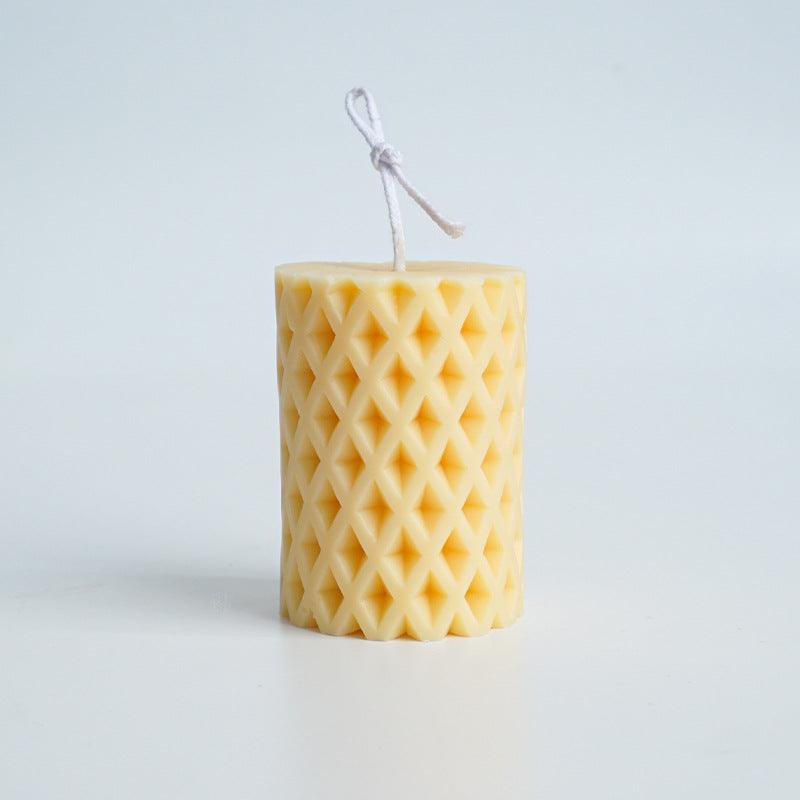 Rhombus Hole Silicone Candle Mould