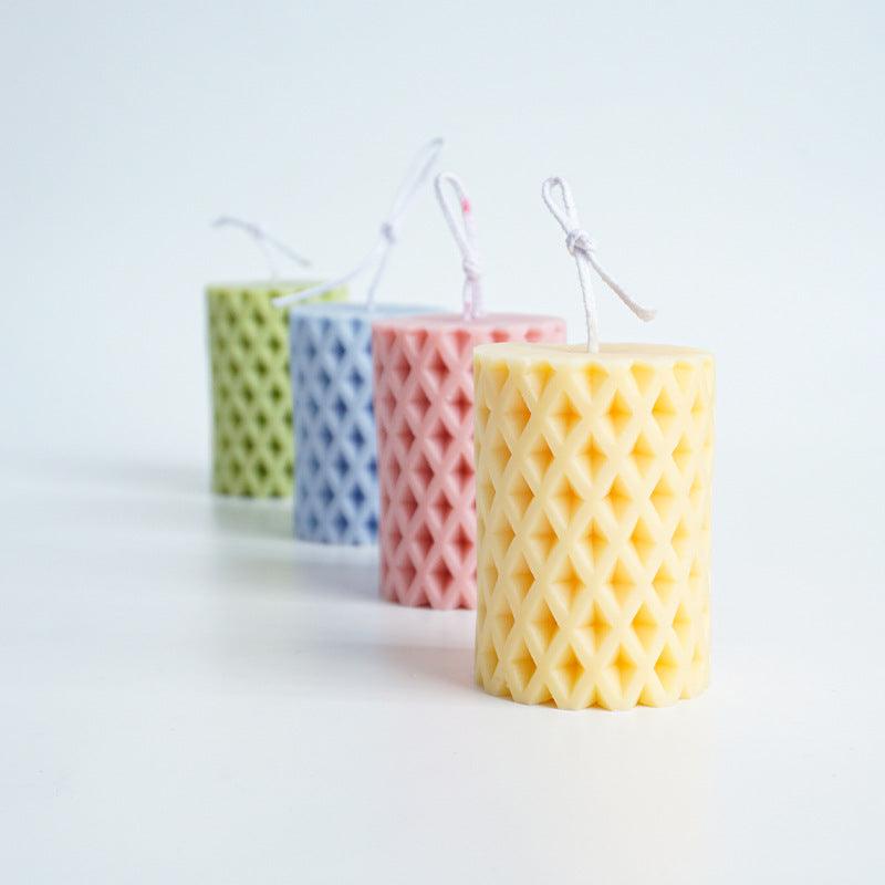 Rhombus Hole Silicone Candle Mould
