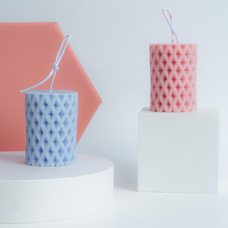 Rhombus Hole Silicone Candle Mould