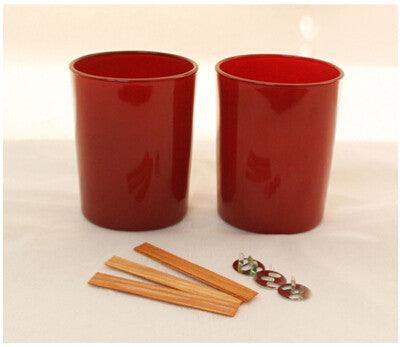 Smokeless Wooden Candle Wicks Candle Cores with Iron Stand for DIY Candle Making Candles Moulds
