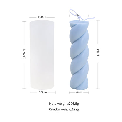 Spiral Swirl Candle Mould: Create Stunning Twisted Candles at Home Candles Moulds
