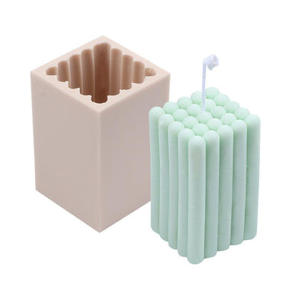Square Bubble Candle Mould