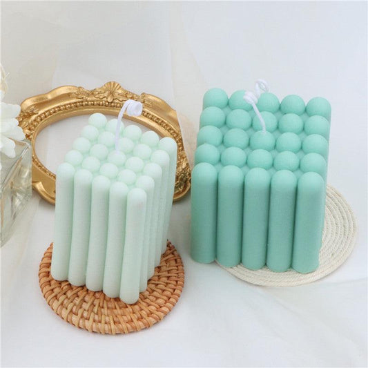 Square Bubble Candle Mould