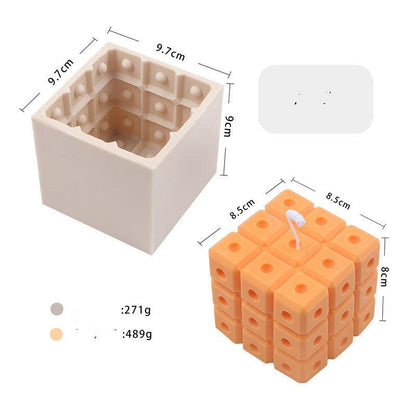 Square Dice Silicone Candle Mould Candles Moulds