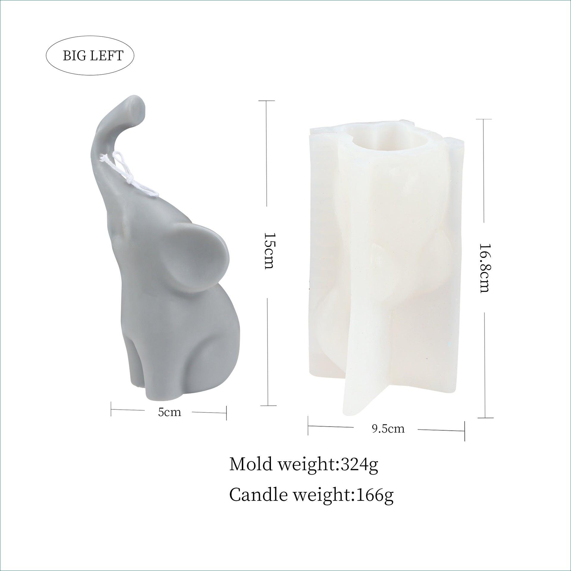 Stretch Nose Elephant Candle Mould Aromatherapy Candles Moulds