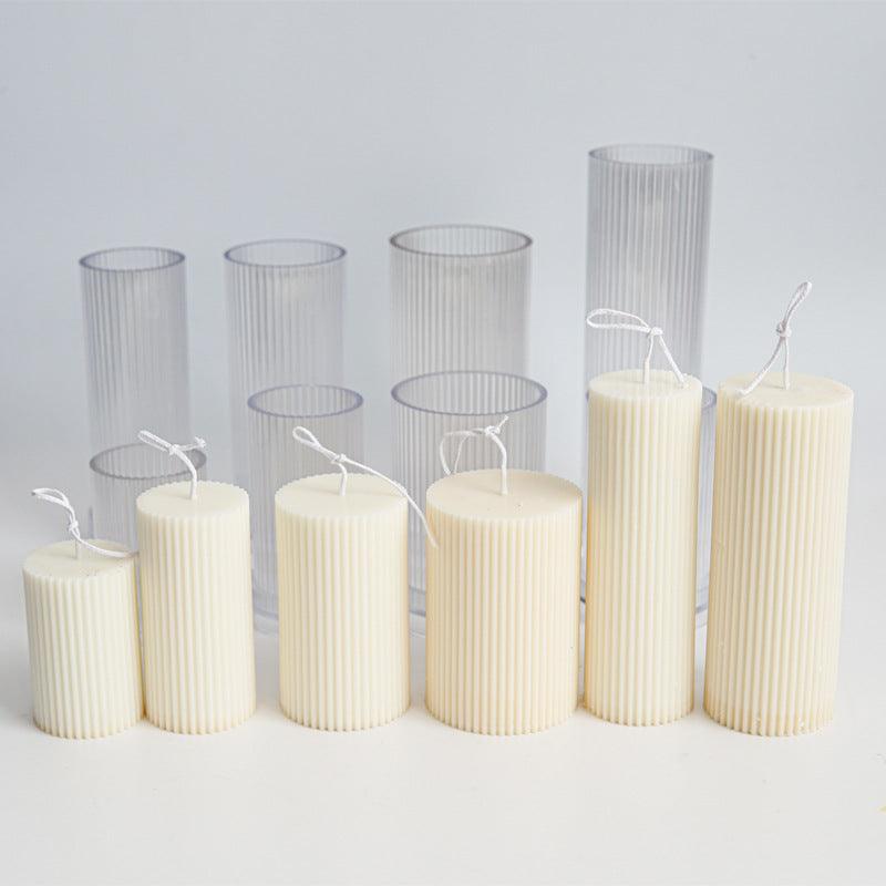 Striped Candle Pc Acrylic Plastic Mould Candles Moulds