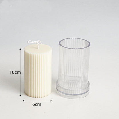 Striped Candle Pc Acrylic Plastic Mould Candles Moulds