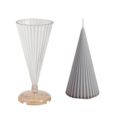 Striped Pointed Cone Candle Mould Candles Moulds