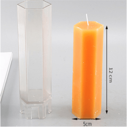 Striped Cylindrical Candle Mould 