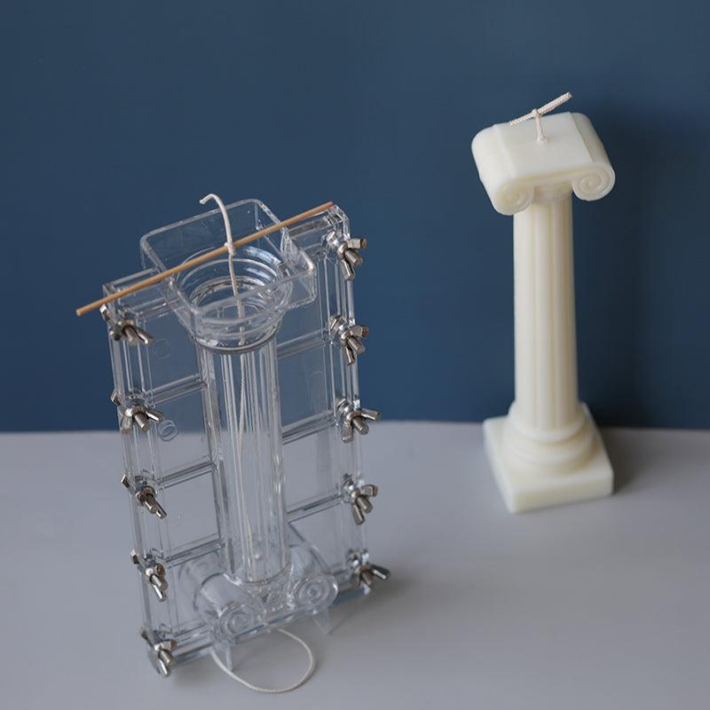 Transparent Roman Column Candle Mould Candles Moulds