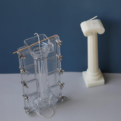 Transparent Roman Column Candle Mould Candles Moulds
