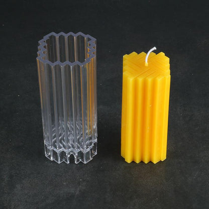 Square Weave Pattern Candle Mould