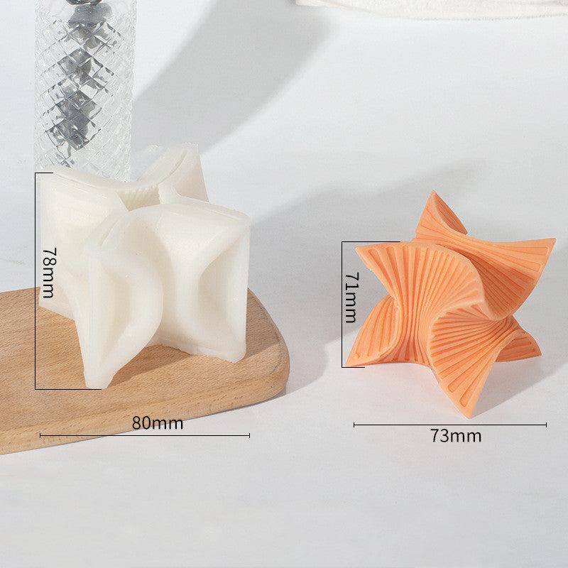 Twist Fan Rubik's Cube Candle Silicone Mould DIY Handmade Candles Moulds