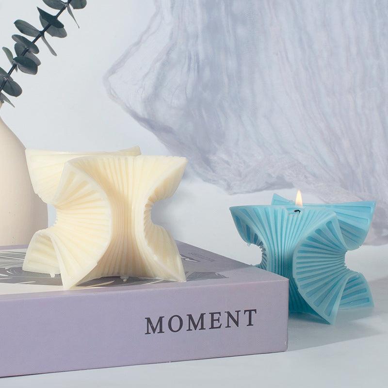 Twist Fan Rubik's Cube Candle Silicone Mould DIY Handmade Candles Moulds