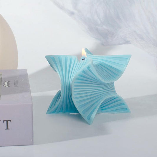 Twist Fan Rubik's Cube Candle Silicone Mould DIY Handmade Candles Moulds
