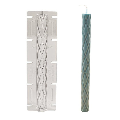 Diamond Relief Pattern Cylindrical Candle Mould