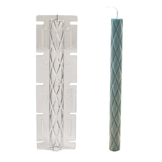Diamond Relief Pattern Cylindrical Candle Mould