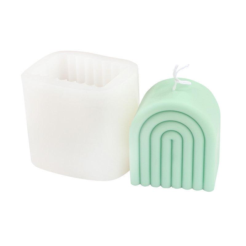 U-shaped Rainbow Bridge Arch Silicone Candle Mould Candles Moulds