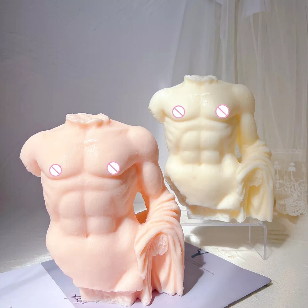 Greek Roman Torso Antique Body Sculpture Unique Candle Mould