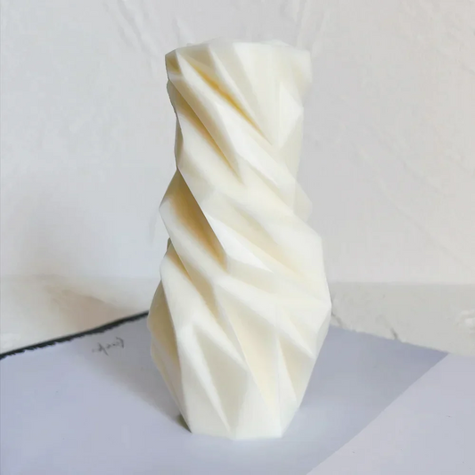Faceted Diamond Shape Silicone Candle Mould