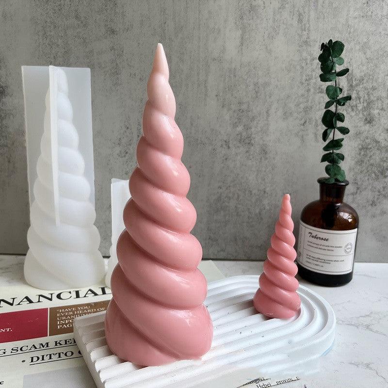 Unicorn Spiral Cone Silicone Candle Mould Candles Moulds