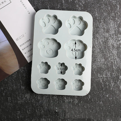 Unleash Your Creativity with a Handmade Crystal Epoxy Dog Paw Silicone Mould Candles Moulds