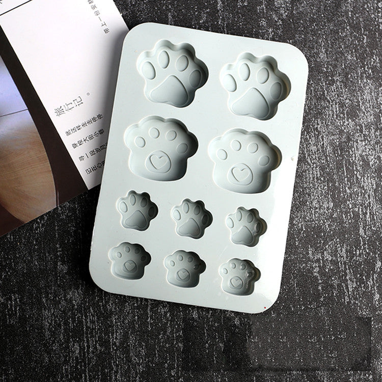 Unleash Your Creativity with a Handmade Crystal Epoxy Dog Paw Silicone Mould Candles Moulds
