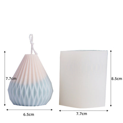 Unlock Creativity with our Striped Silicone Candle Mould - Craft Unique Candles Today! Candles Moulds