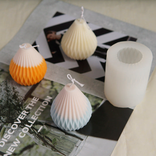 Unlock Creativity with our Striped Silicone Candle Mould - Craft Unique Candles Today! Candles Moulds