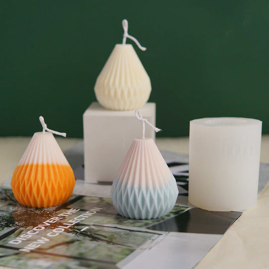 Unlock Creativity with our Striped Silicone Candle Mould - Craft Unique Candles Today! Candles Moulds