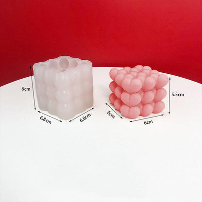 Valentines Day Love Cube Aromatherapy Candle Silicone Mould Candles Moulds
