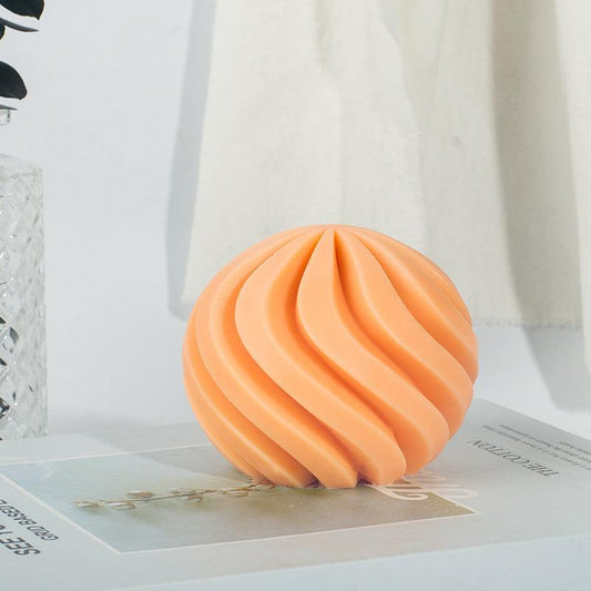 Wavy Ball Silicone Candle Mould Candles Moulds