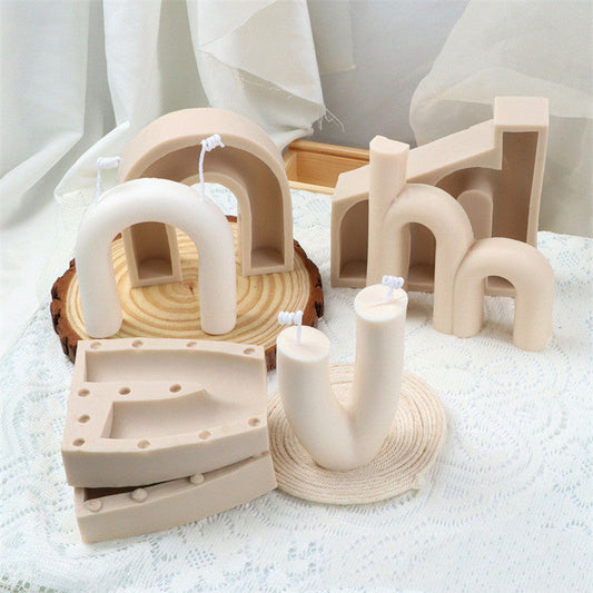 Wavy Shape Silicone Candle Mould Candles Moulds