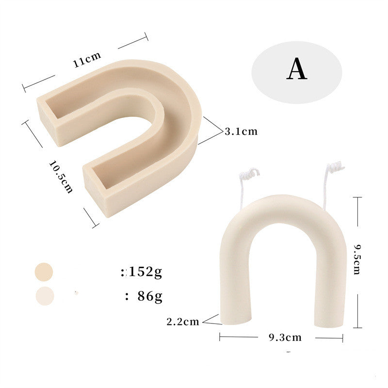 Wavy Shape Silicone Candle Mould Candles Moulds
