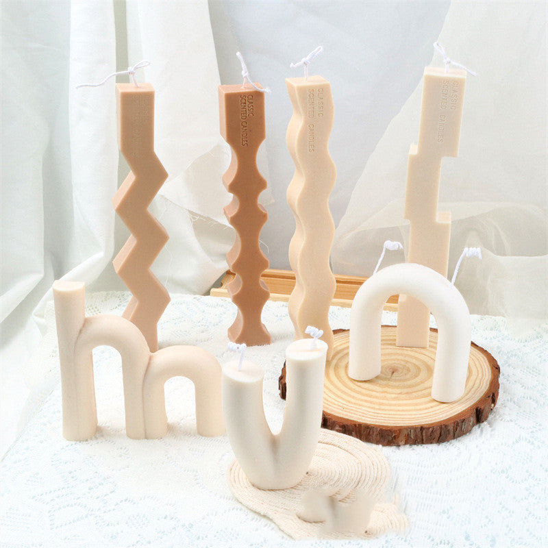 Wavy Shape Silicone Candle Mould Candles Moulds