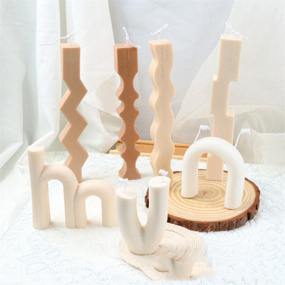 Wavy Shape Silicone Candle Mould Candles Moulds