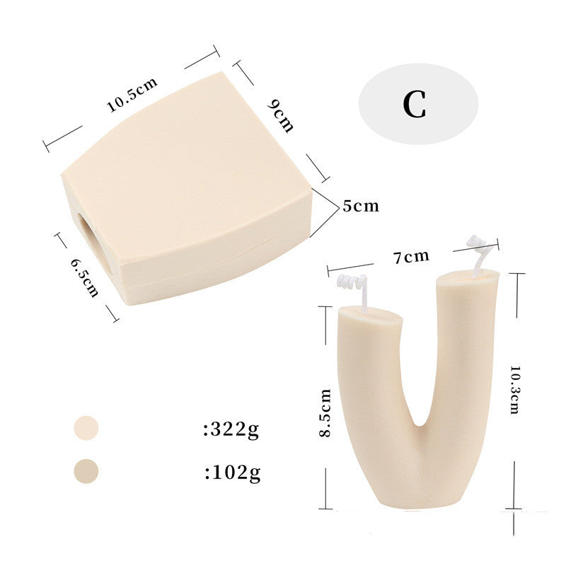 Wavy Shape Silicone Candle Mould Candles Moulds