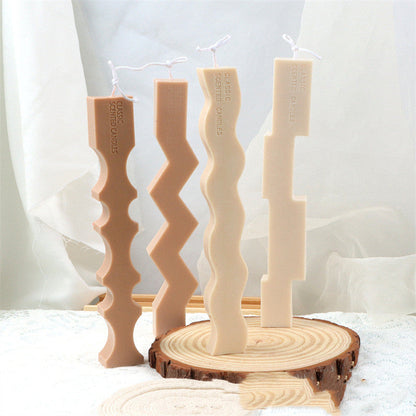 Wavy Shape Silicone Candle Mould Candles Moulds