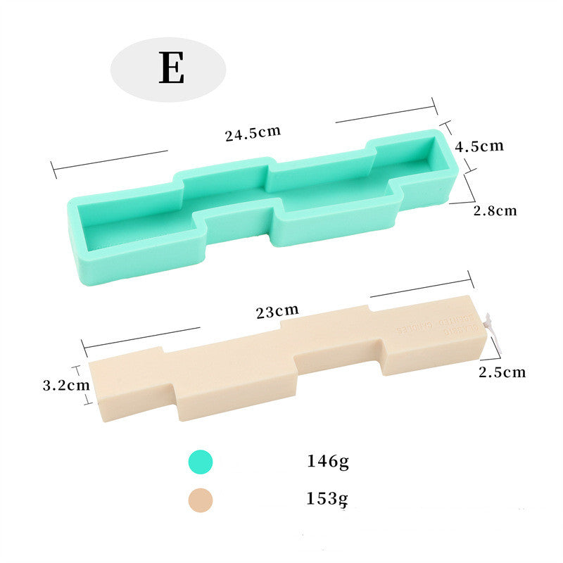 Wavy Shape Silicone Candle Mould Candles Moulds