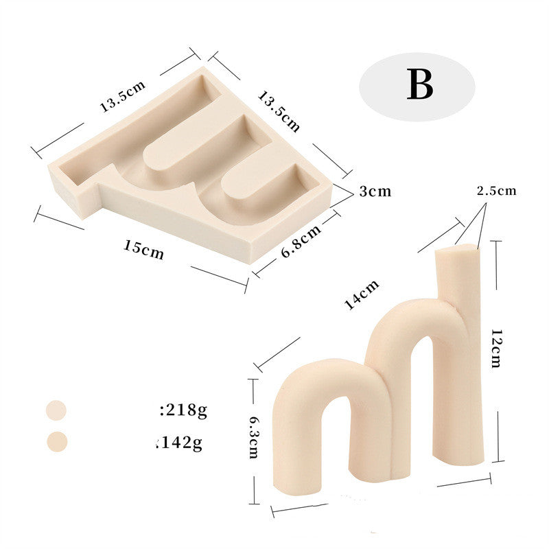 Wavy Shape Silicone Candle Mould Candles Moulds