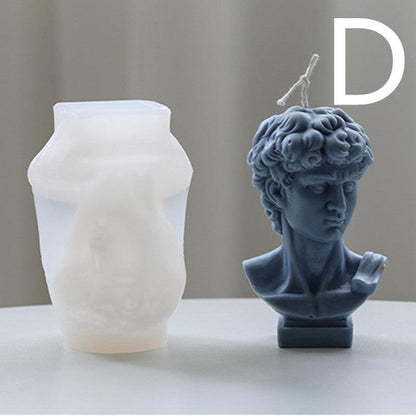 Wedding Dress K2 Mountain Moai monolithic human figure Greek Mythology Figurines Statue Sculpture Candle Moulds Candles Moulds