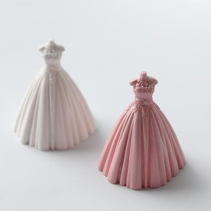 Wedding Dress Scented Candle Silicone Mould Candles Moulds
