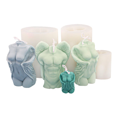 Winged Beauty: Angel Wings Body Candle Mould for Him and Her Candles Moulds