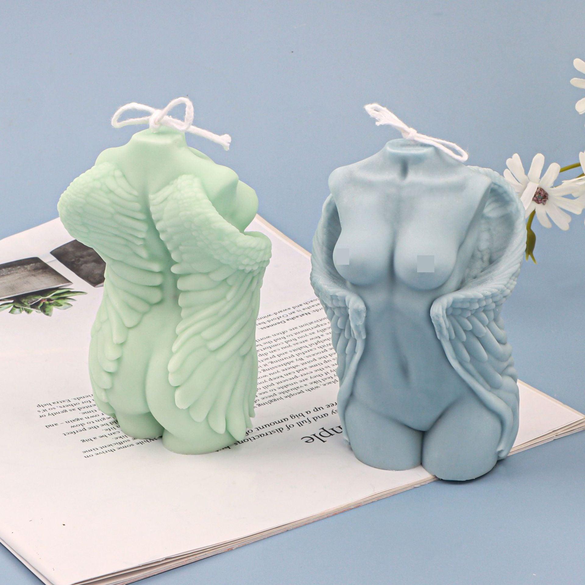 Winged Beauty: Angel Wings Body Candle Mould for Him and Her Candles Moulds