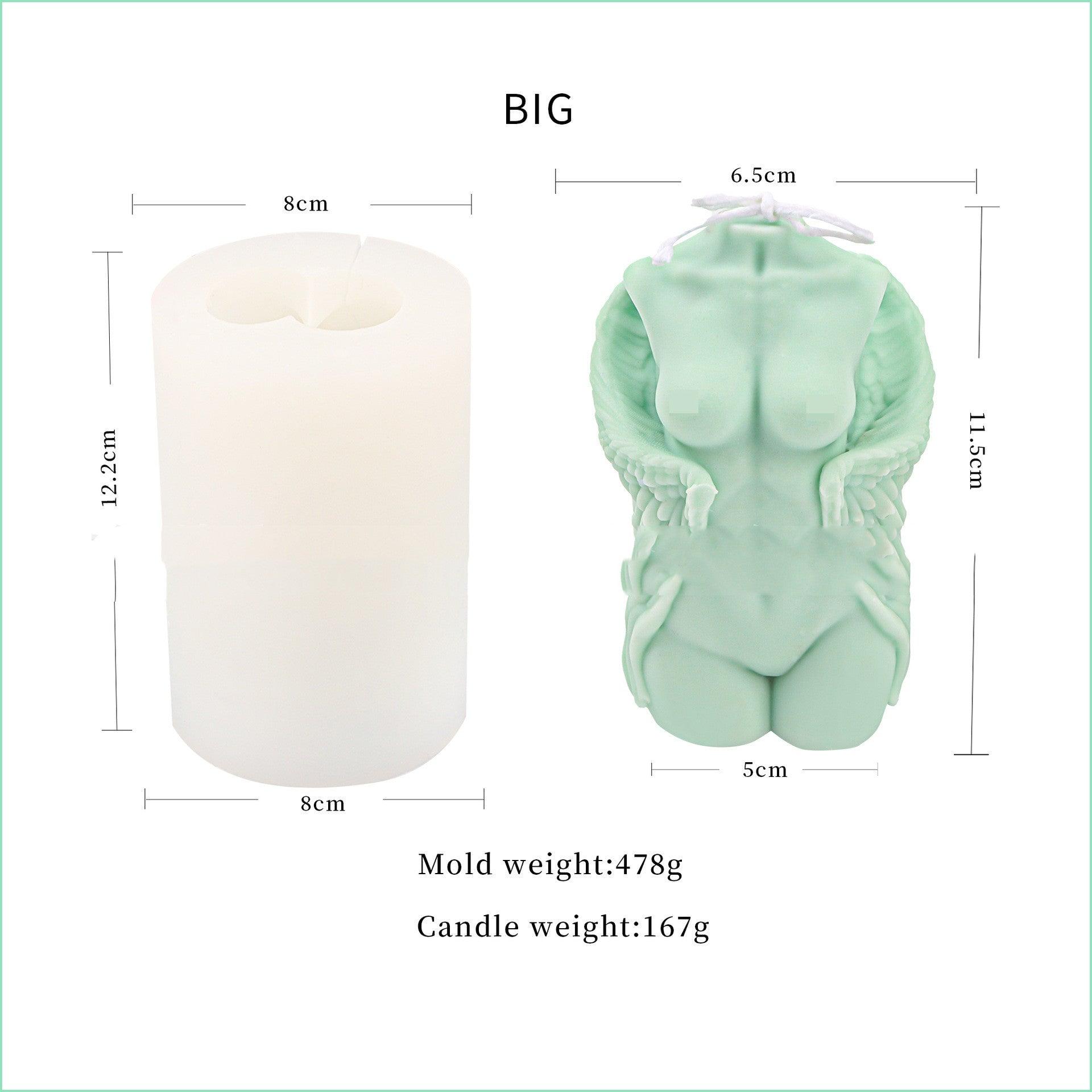 Winged Beauty: Angel Wings Body Candle Mould for Him and Her Candles Moulds