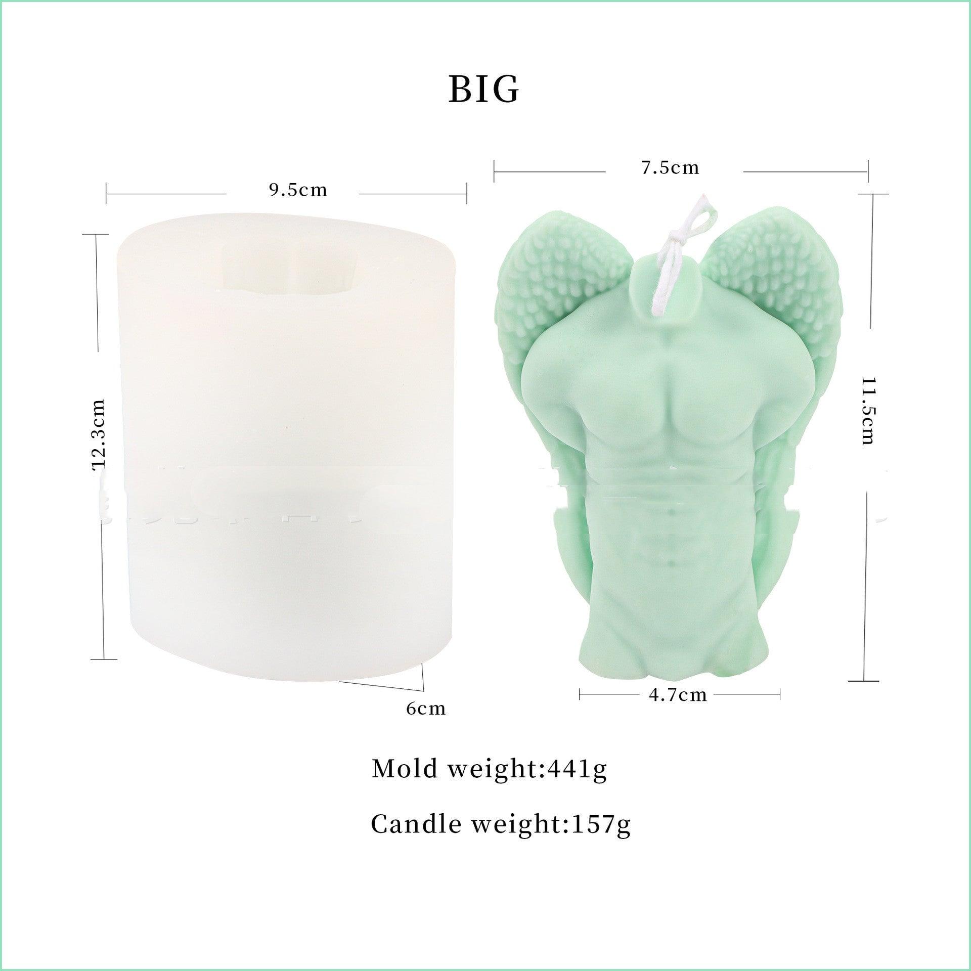 Winged Beauty: Angel Wings Body Candle Mould for Him and Her Candles Moulds